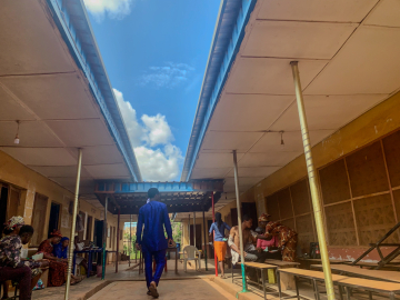 A view of the inside of Alegongo Primary Health Centre.