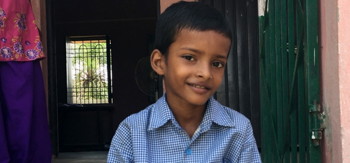 Ankitkumar, an 8-year-old boy in India's Bihar State