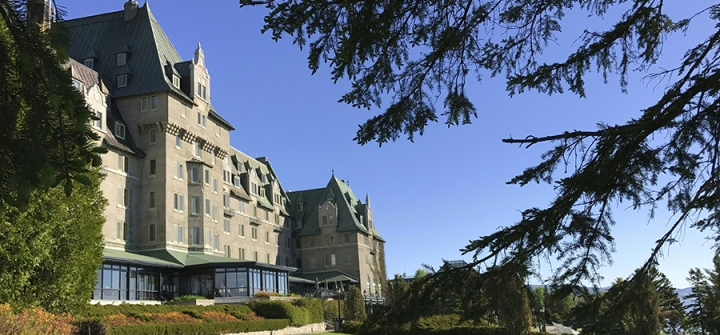 Fairmont Le Manoir Richelieu in La Malbaie, Quebec, Canada, where world leaders gathering for this weekend's G7 summit will stay. 