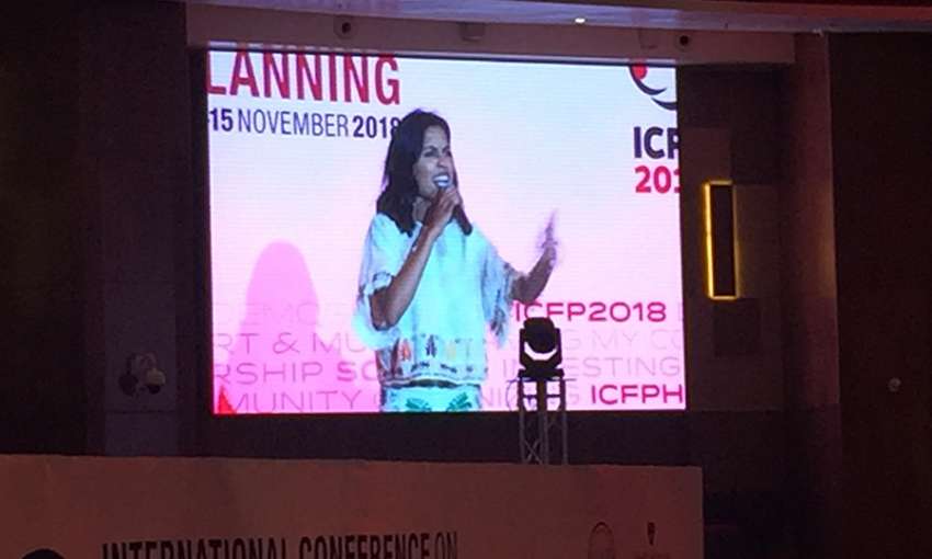 Naveeni (NAVZ-47) performing at the International Conference on Family Planning