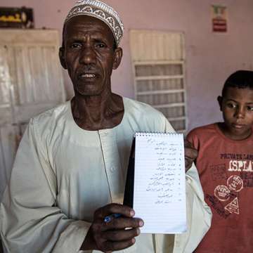 No one knows how many people have mycetoma worldwide, however in a village in central Sudan, a man lists 12 people who have had their legs amputated because of the flesh-eating infection
