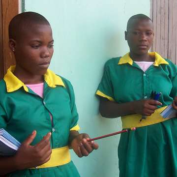 Tendo Namatovu (left) and Josephine Nazibanja (right), beneficiaries of the Brian Mutebi Dream Scholarship Fund