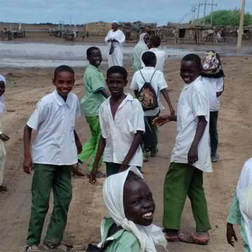 Children in Sennar State, Sudan, a country afflicted by mycetoma.