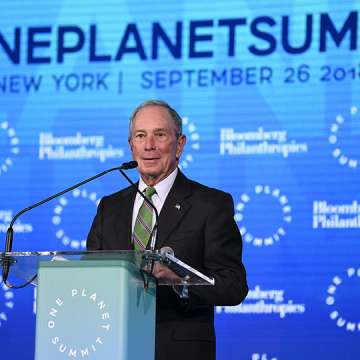 Michael R. Bloomberg at the One Planet Summit 2018