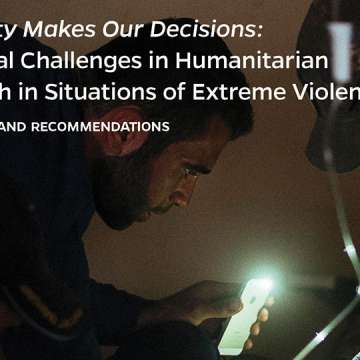 Report Cover: Syrian surgeon at work in conflict zone © cosimoattanasio/Redline/Shutterstock