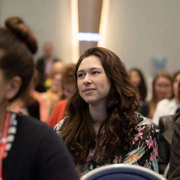 Journalists listening to the opening session of the Association of Health Care Journalists 2019 annual conference in Baltimore, Maryland on May 2, 2019. Image by Larry Canner.