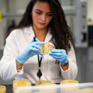 A researcher works in a lab that is developing testing for the COVID-19 coronavirus at Hackensack Meridian Health Center for Discovery and Innovation on February 28, 2020 in Nutley, New Jersey.  Image: Kena Betancur/Getty